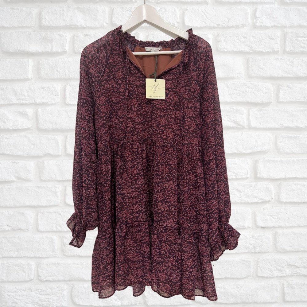 Dress Forum | Floral Baby Doll Dress | Size Medium | NWT